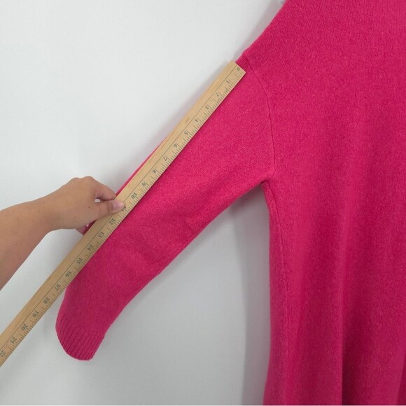 Talbots Jeweled Button Cardigan Pink Longline Office Church Cozy Barbie NWT - Picture 16 of 16